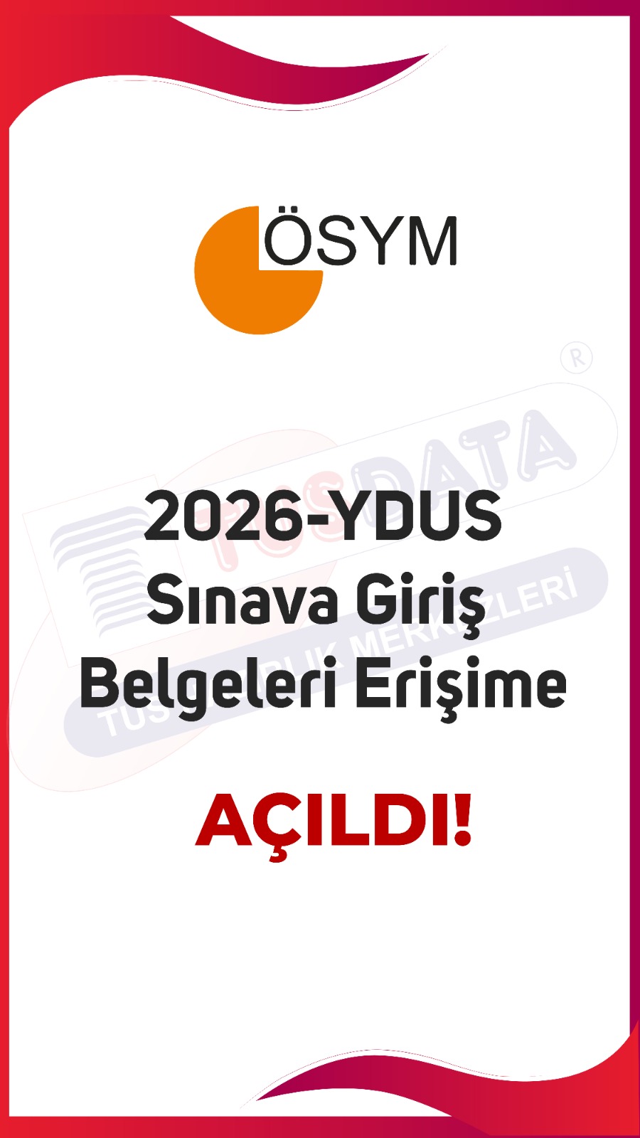 ÖSYM Duyuru